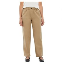 Gap Women's Easy Twill Pant Cream Tan Size XL