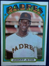 1972 TOPPS #288 JOHNNY JETER (SAN DIEGO PADRES) BASEBALL CARD