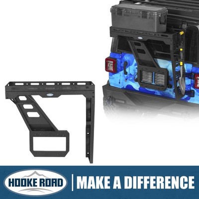 Hooke Road Tailgate Basket Rear Cargo Rack System Fit Jeep Wrangler JL 2018-2026