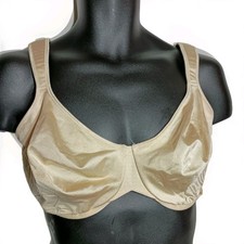 Bali Live It Up Bra BEIGE Underwire Unpadded Style 3353 EUC Size 40DD