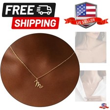 Initial Necklaces for Women, Dainty 14K Gold/Silver Letter Pendant Necklace T...