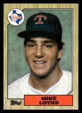 1987 Topps #126 Mike Loynd Rookie Card Texas Rangers. rookie card picture