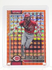 ELLY DE LA CRUZ 2026 TOPPS CHROME ORANGE GEOMETRIC REFRACTOR /25 #279 REDS Q2864