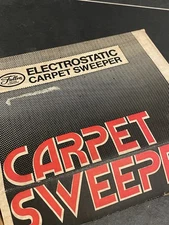 Fuller Brush Co. Electrostatic Carpet & Floor Sweeper 1978 Vintage