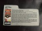 GI JOE: SEALS  (FILE CARD) (WET-SUIT)