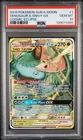PSA 10 VENUSAUR & SNIVY GX 1 COSMIC ECLIPSE SUN & MOON POKEMON GEM MINT