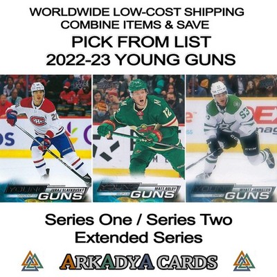 2022-23 Upper Deck Series ONE / TWO / EXTENDED  Young Guns RC PICK FROM LIST