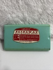 Vintage Twinco Clothes/Hair Slideaway Pocket Brush Aqua Blue