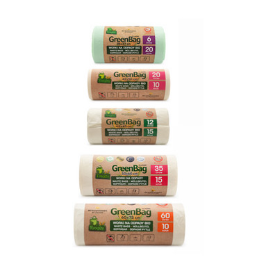 BIO Müllbeutel kompostierbar Bioabfall Beutel 6 12 20 35 60 Liter Für Gaststätte