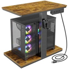 Computer Tower Stand with Charging Station USB Ports