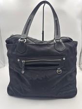 Tumi Black Ballistic Nylon Leather Large Tote Carryall Shoulder Work Bag Purse