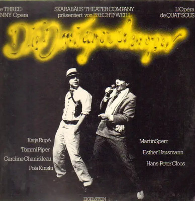 Skarabäus Theater Company The Three-Penny Opera NEAR MINT Eigelstein Vinyl LP
