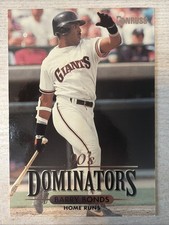 1993 Donruss 90's Dominators Barry Bonds #01919/10000 #2 SF Giants Jumbo Card