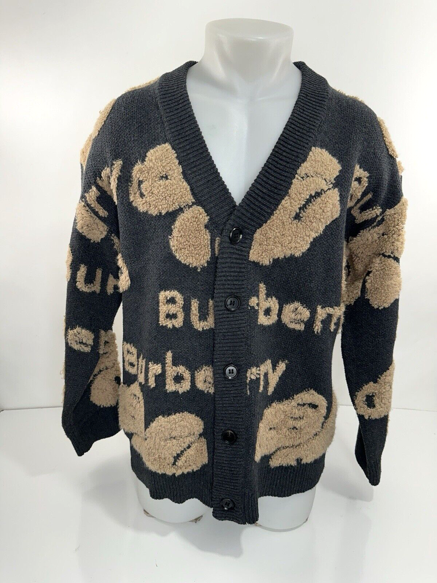 BURBERRY LONDON - Very Rare Teddy Bear Knit Cardigan Mens L