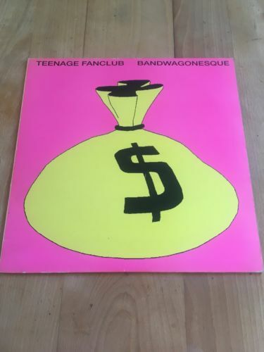 TEENAGE FANCLUB BANDWAGONESQUE 1991 LP w ORIGINAL INNER N