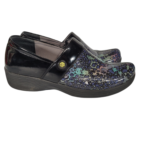 multi leopard dansko