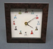 BRYN PARRY STUDIOS Race Horse / Jockey Theme Desk Clock MADE IN ENGLAND