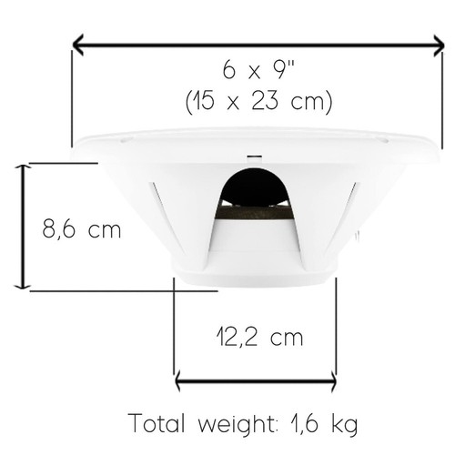 2 Boss Audio MR690 Lautsprecher Meerestiere 2 Vie 5x9 " 175 RMS Weiß Wasserdicht - 第 7/9 張圖片