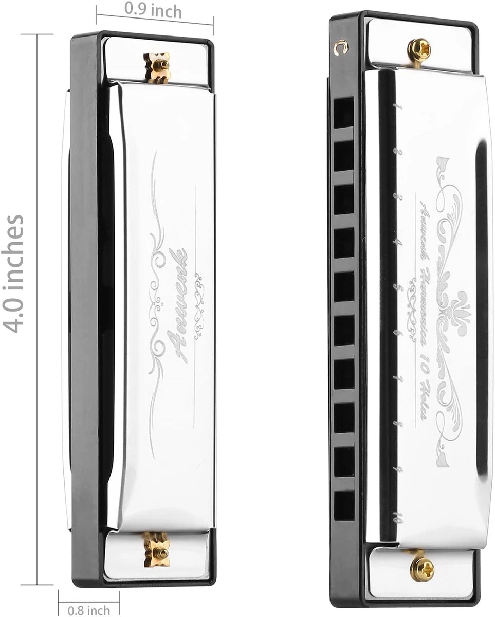 Anwenk Harmonica Key of C 10 Hole 20 Tone Diatonic Harmonica C