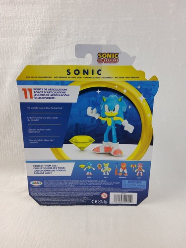 Sonic The Hedgehog 30th Anniversary Neon Sonic Jakks 4" Figure Wave 5 2021 NEW - 第 5/9 張圖片