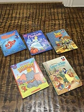 Lot of 5 Vintage Walt Disneys Wonderful World of Reading Children's Books Nemo
