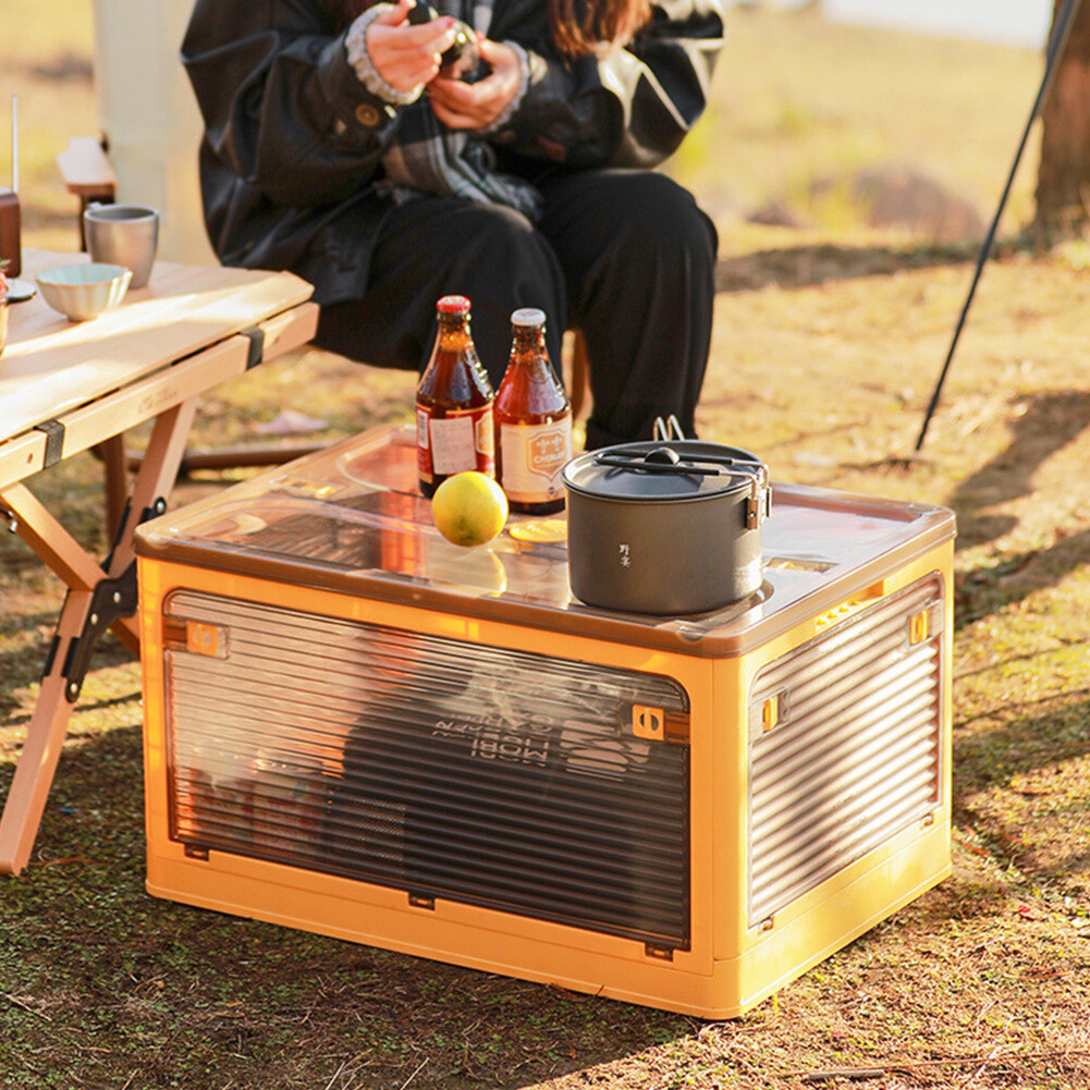 Folding Storage Box Stacking Bookcases Portable Camping Picnic Food