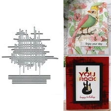 Woven Texture Metal Die Cuts, Woven Texture Metal Cutting Dies Cut Stencils C...