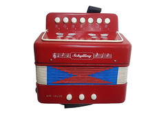 Schylling Little Red Accordian  Perfect Condition  Works Perfect