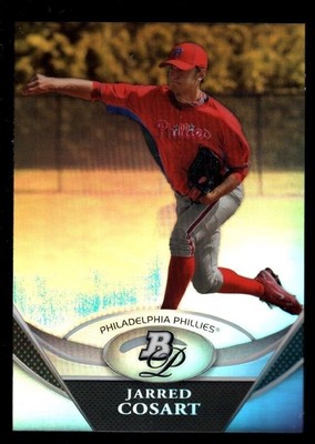 JARRED COSART PHILLIES ROOKIE CHROME REFRACTOR RC 2011 BOWMAN PLATINUM PROSPECTS
