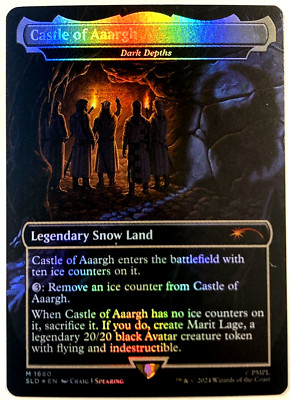 MTG Castle Of Aaargh Dark Depths RAINBOW FOIL Secret Lair Monty