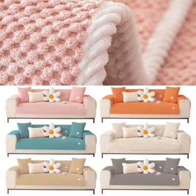 Nordic Sofa Cushion Corduroy Plush Soft Sofa Cover Non Slip