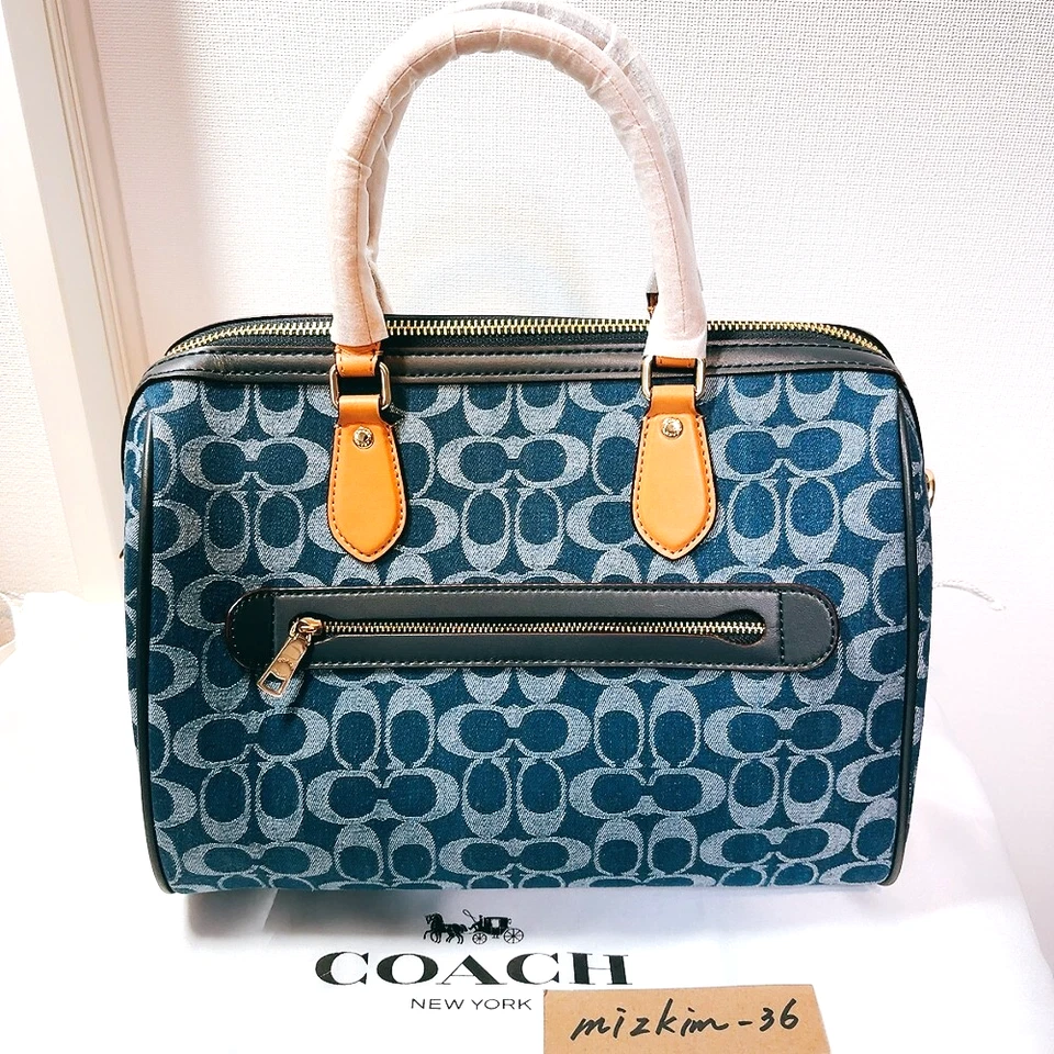 COACH Rowan Large Satchel Bag Signature Canvas CY699 outlet New - Image 2 of 4