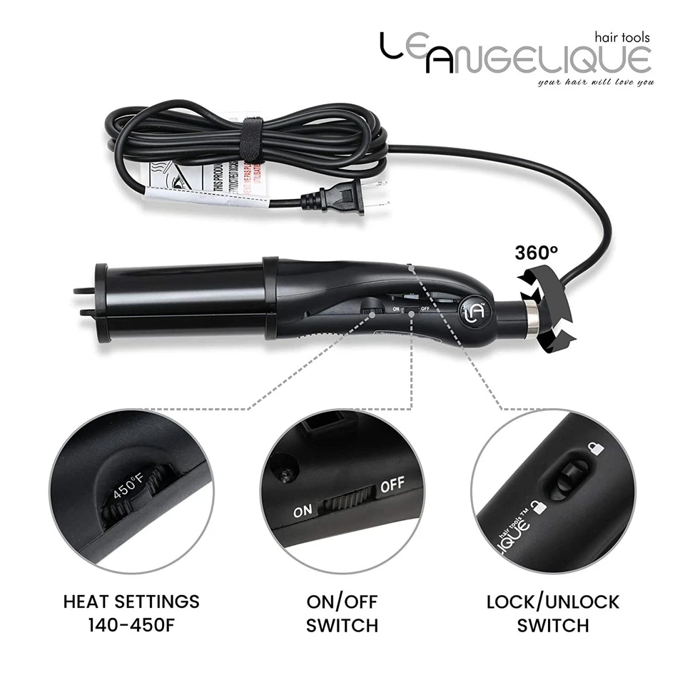 NEW Hair Crimper 2 in 1 Waver Curling Iron for Deep Beach Multi Styler FREE SHIP - Image 2 of 4
