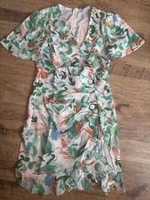 Ruffle Printed Tea Dress