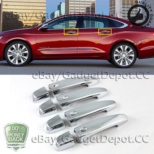 For 2014 2015 2016 2017 CHEVY IMPALA Chrome Door Handle Cover W/ 4