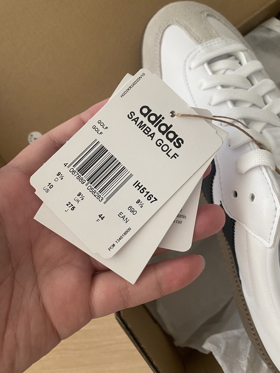 adidas Samba Spikeless Mens Golf Shoes White IH5167 adidas Samba Spikeless Mens Golf Shoes White IH5167