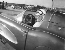 1950s Betty Skelton wheel modified Chevrolet Corvette Daytona Beac- Old Photo