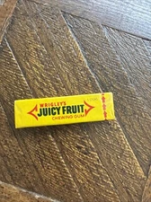 Wrigley’s Juicy Fruit Chewing Gum 5 Sticks Vintage USA Unopened Full Pack NOS