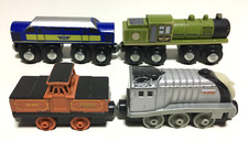 Thomas the Train Maxim Enterprises Wooden Engines w/ Magnetic Connector Lot