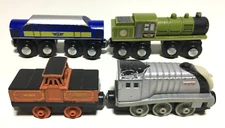 Thomas the Train & Maxim Enterprises Wooden Engines w/ Magnetic Connector Lot