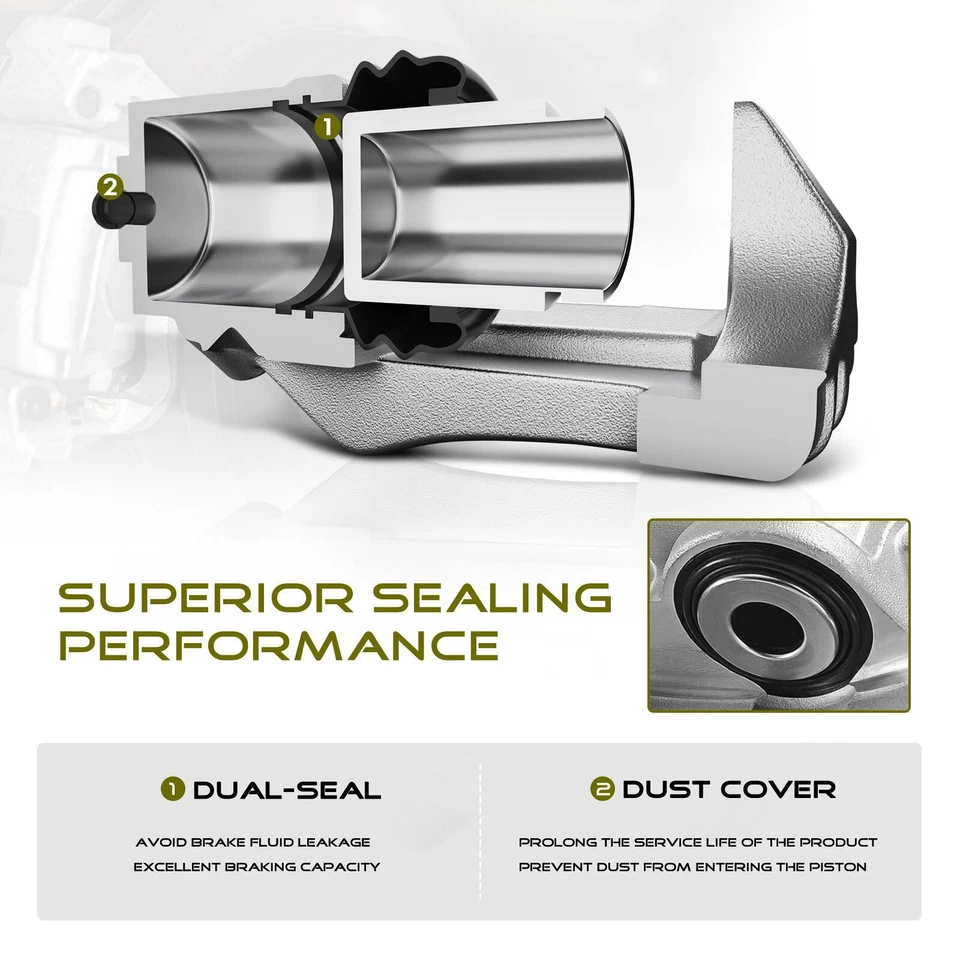 Pinza de freno para Dodge M300 RM300 73-74 M350 R300 1974 sin soporte delantero derecho Foto 3 de 4