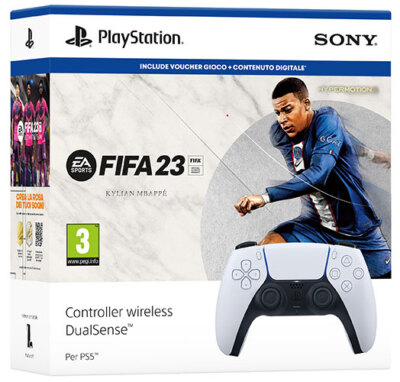 Playstation 5 PS5 Controller Wireless DualSense Weiß + FIFA 23