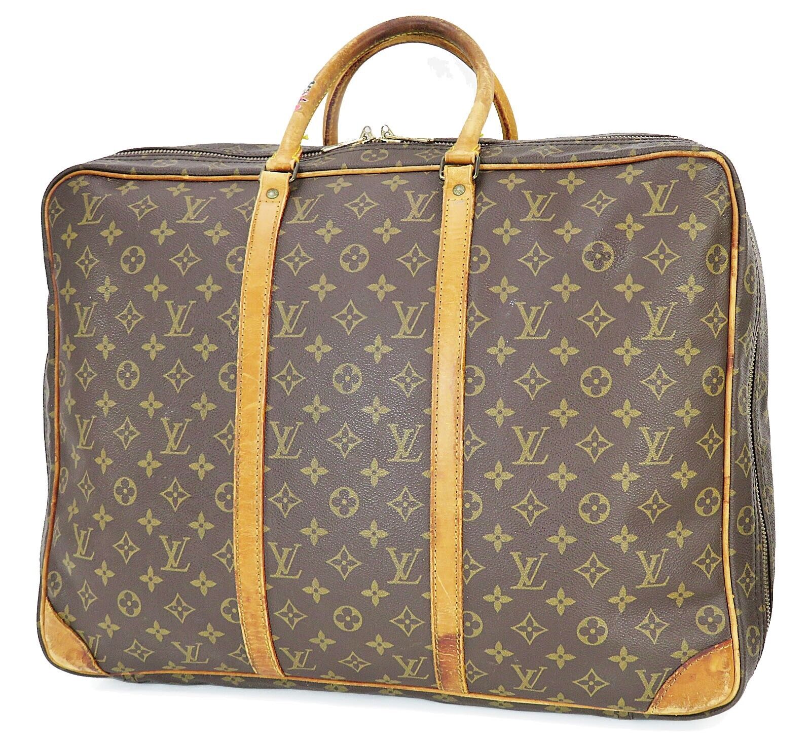 Authentic LOUIS VUITTON Sirius 50 Monogram Suitcase Travel Business Bag #44264