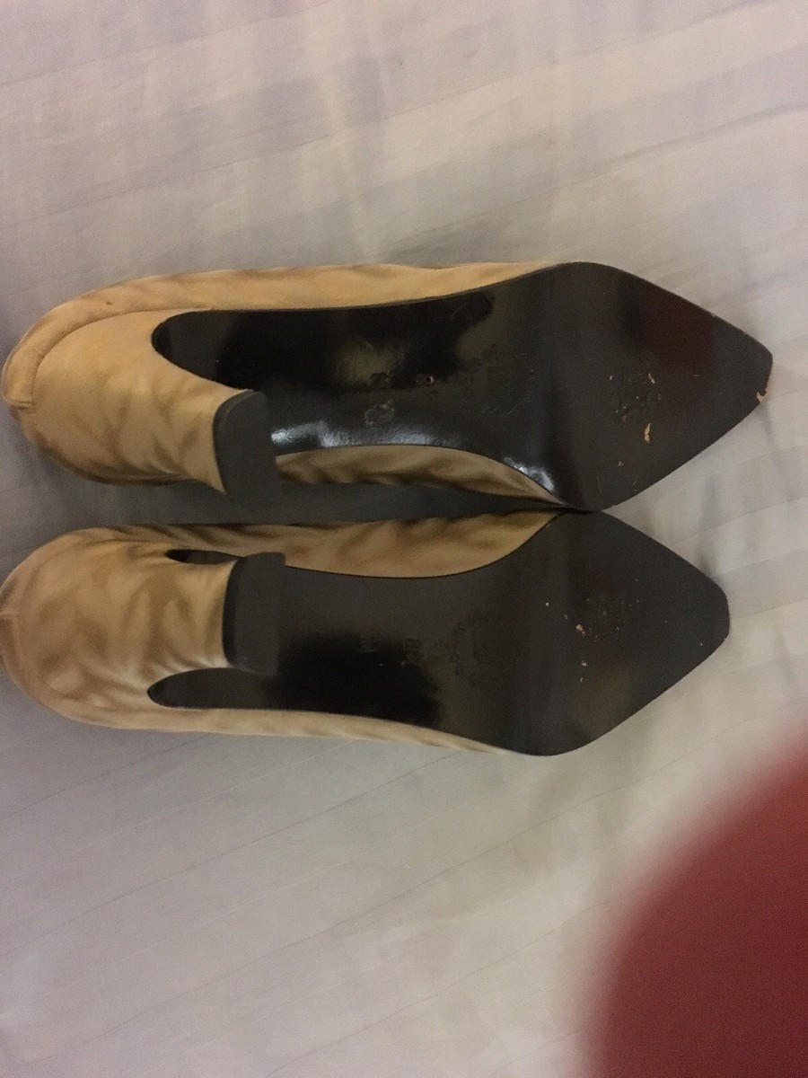 Escarpins Delman Femme - Pointure 8.5, Talon 4 Pouces, Fabriqués En Espagne, Occasion