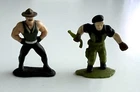 Hasbro GI Joe 1989 Sgt. Slaughter and Flint Vintage Minifigures
