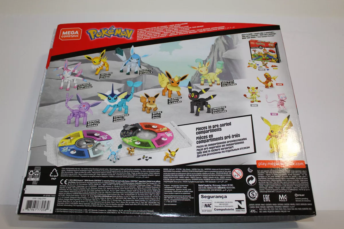 Mega Construx Pokemon Eevee Construction Set with character figures,  Building Toys for Kids (24 Pieces) 