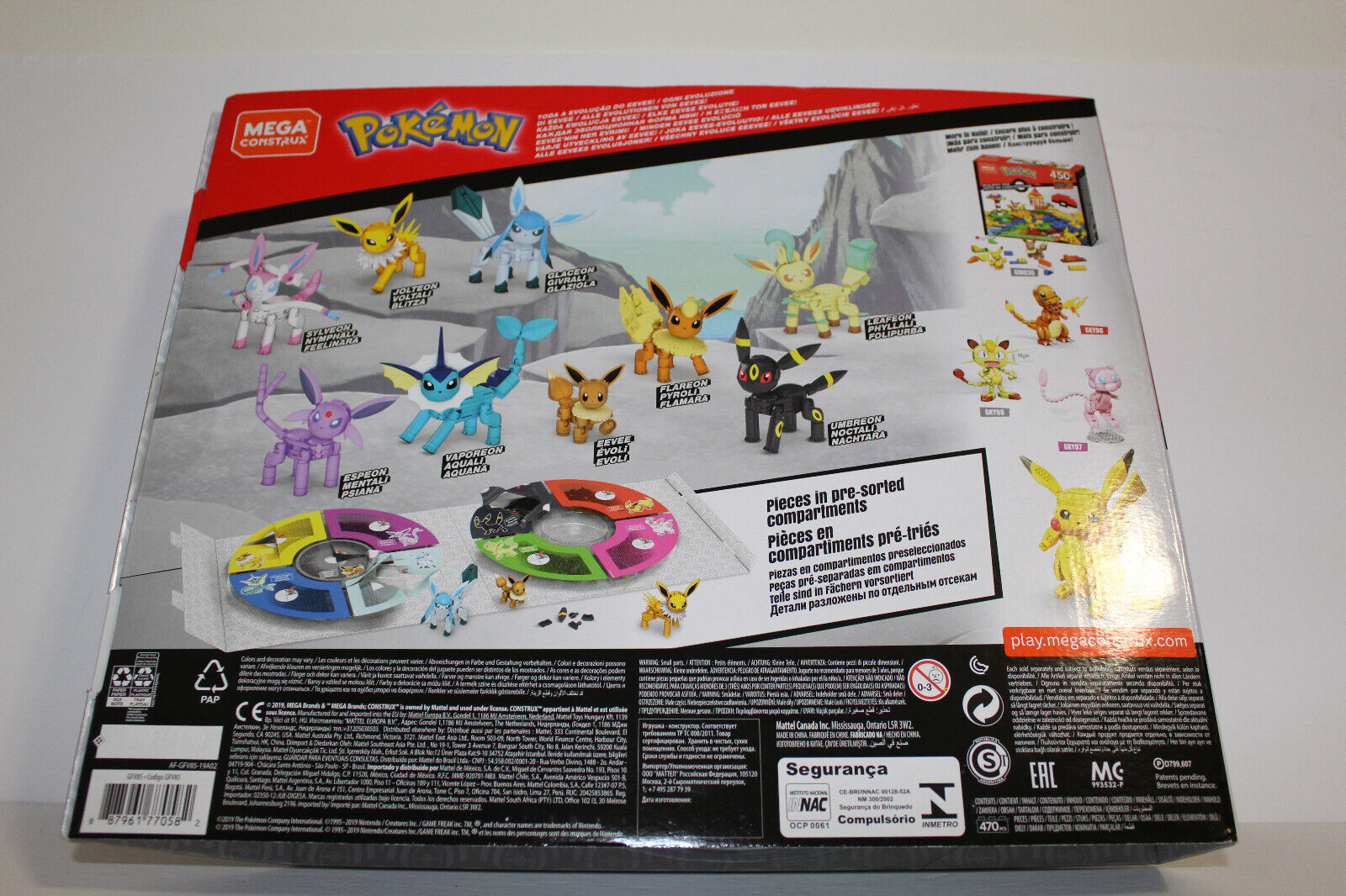 MEGA Construx Pokemon Every Eevee Evolution! Pack 479 PCS GFV85  887961770582