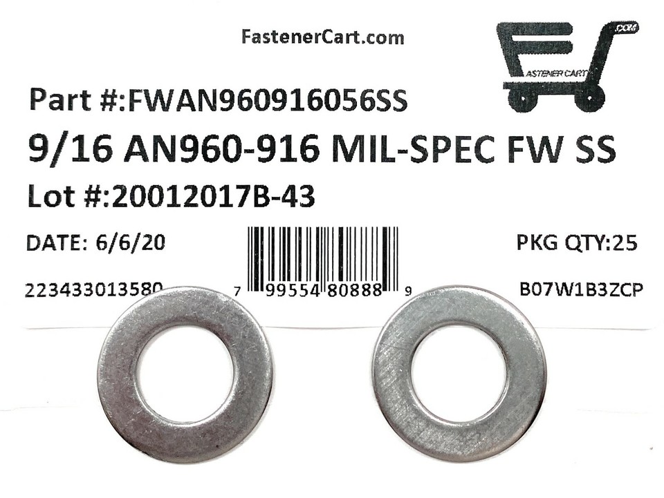 ACCURATE MFD PRODUCTS MIL SPEC WASHER, FOR #6 SCREW, 18-8 STAINLESS STEEL, PLAIN FINISH, 0.149 IN ID, 100 PK - 3562 - ACUAN960C6 | AN960-C6 - , Canada ACCURATE MFD PRODUCTS MIL SPEC WASHER, FOR #6 SCREW, 18-8 STAINLESS STEEL, PLAIN FINISH, 0.149 IN ID, 100 PK - 3562 - ACUAN960C6 | AN960-C6 - , Canada