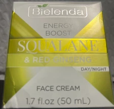 BIELENDA ENERGY BOOST SQUALANE&RED GINSENG DAY/NIGHT FACE CREAM 1.7FLOZ