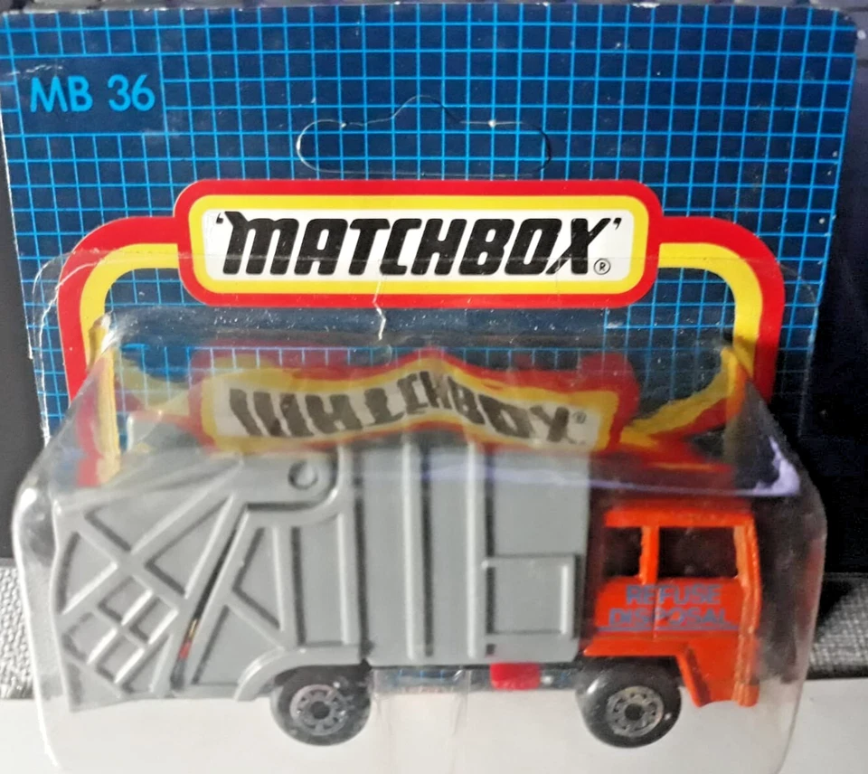 Matchbox  © Refuse truck 'Refuse Disposal'  1989 MB36  Matchbox  China OVP - Bild 2 von 4
